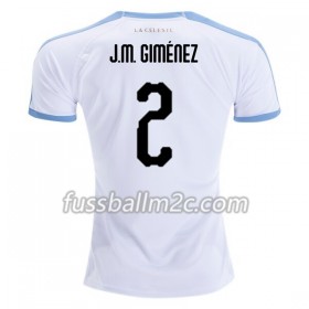 Fußballtrikots Uruguay Jose Gimenez 2 Auswärts Trikotsatz 2019 Copa América